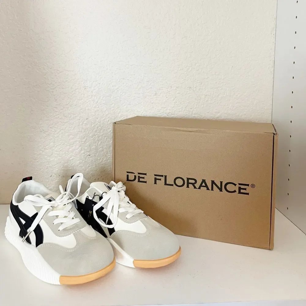 De Florance DF classic Sneakers in black/beige - M8.5/W9.5